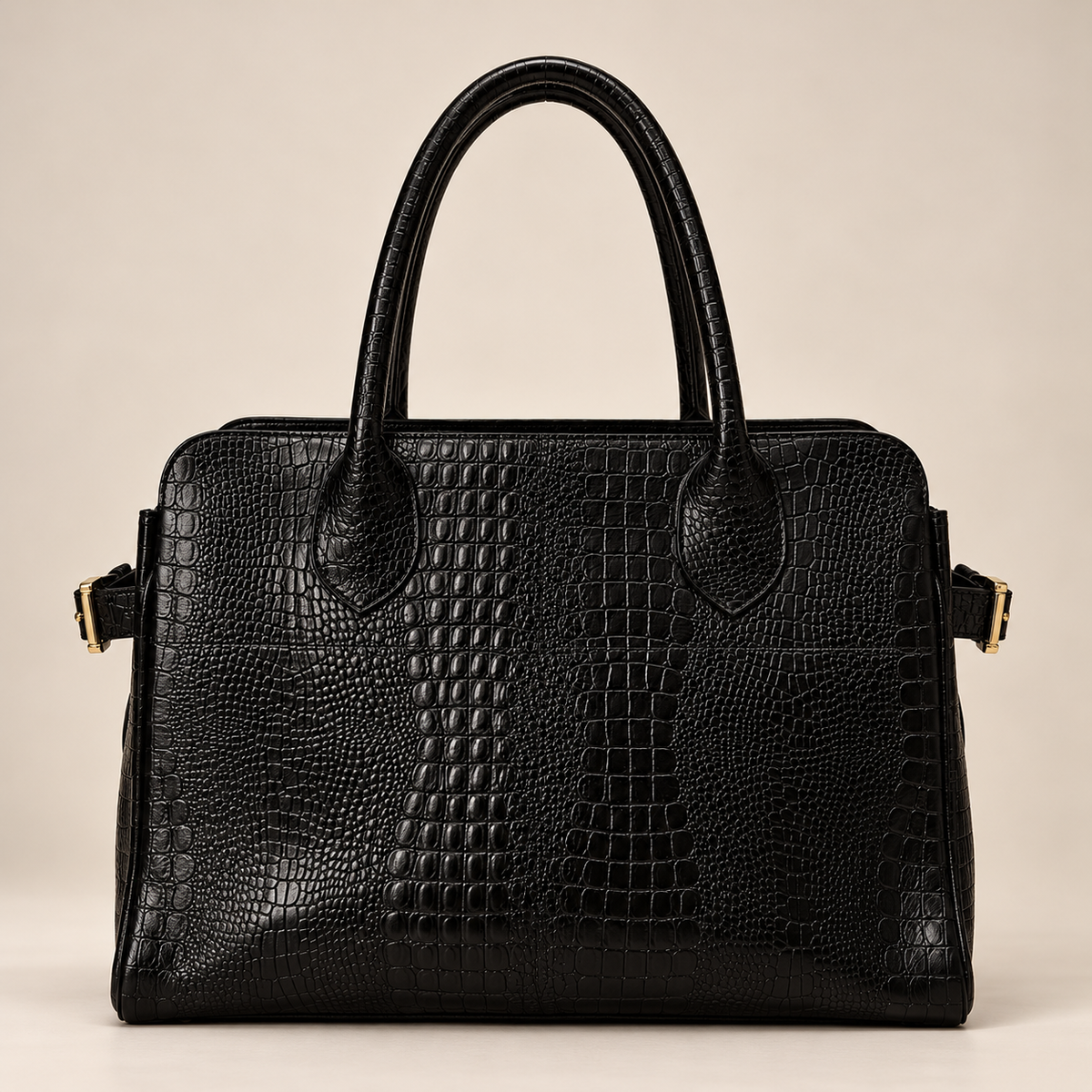 THE GOAT BAG CROCOBLACK